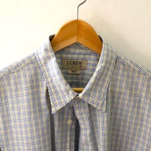 J Crew Men’s XL Button-Down, Long-Sleeve Plaid Shirt 100% Cotton